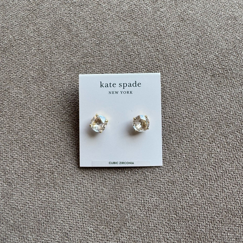 Kate Spade Sparkling Silver Cubic Zirconia Earrings